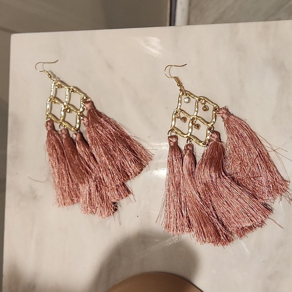 Big earrings